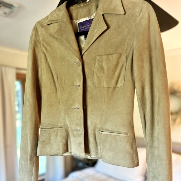 Ralph Lauren Purple Label Collection suede jacket size 2 - Picture 6 of 9